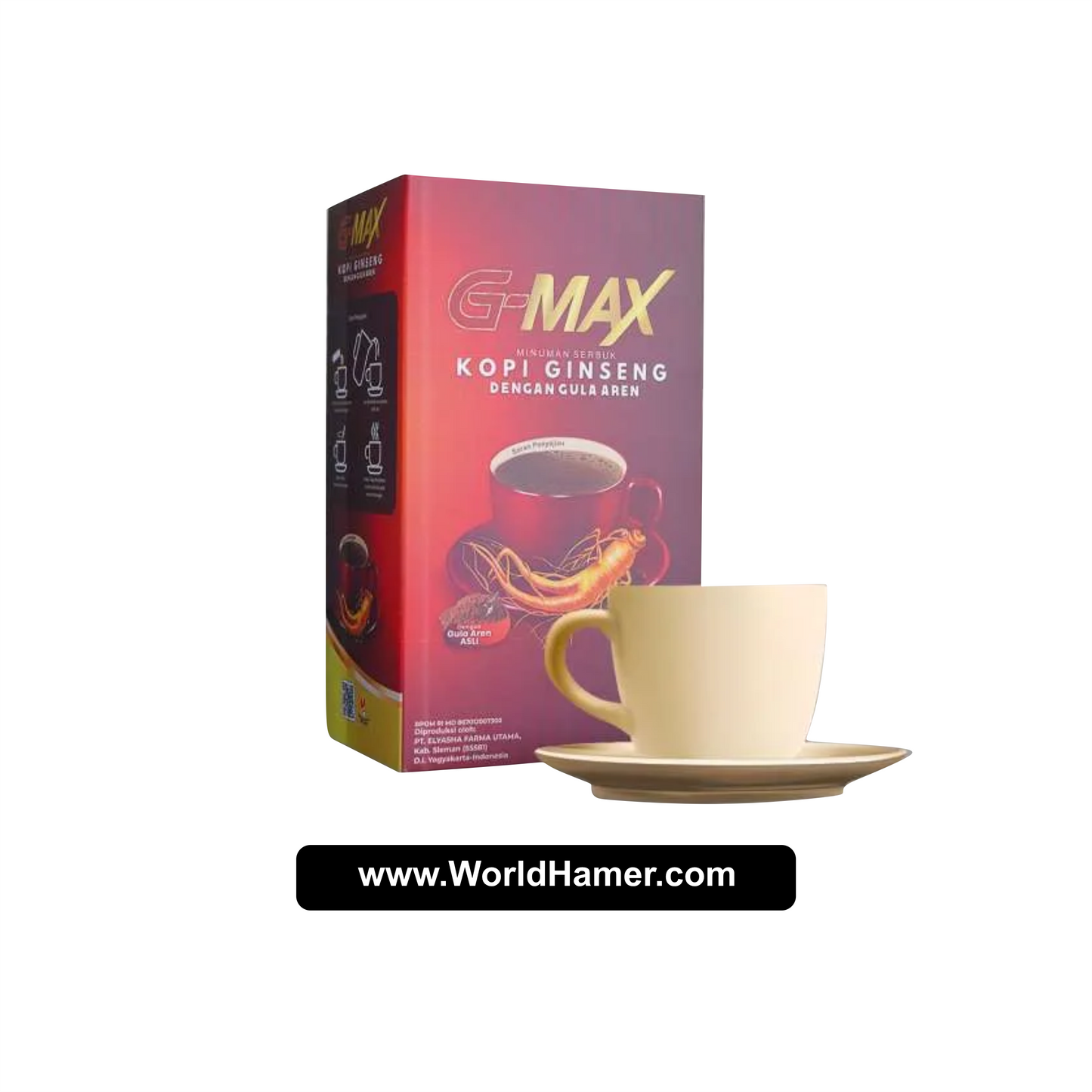 G-MAX Ginseng Coffee with Palm Sugar | Natural Energy Booster