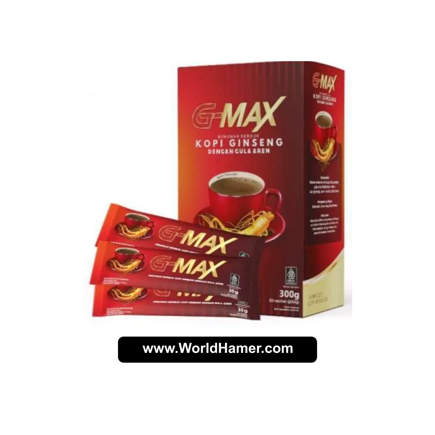 G-MAX Ginseng Coffee with Palm Sugar | Natural Energy Booster