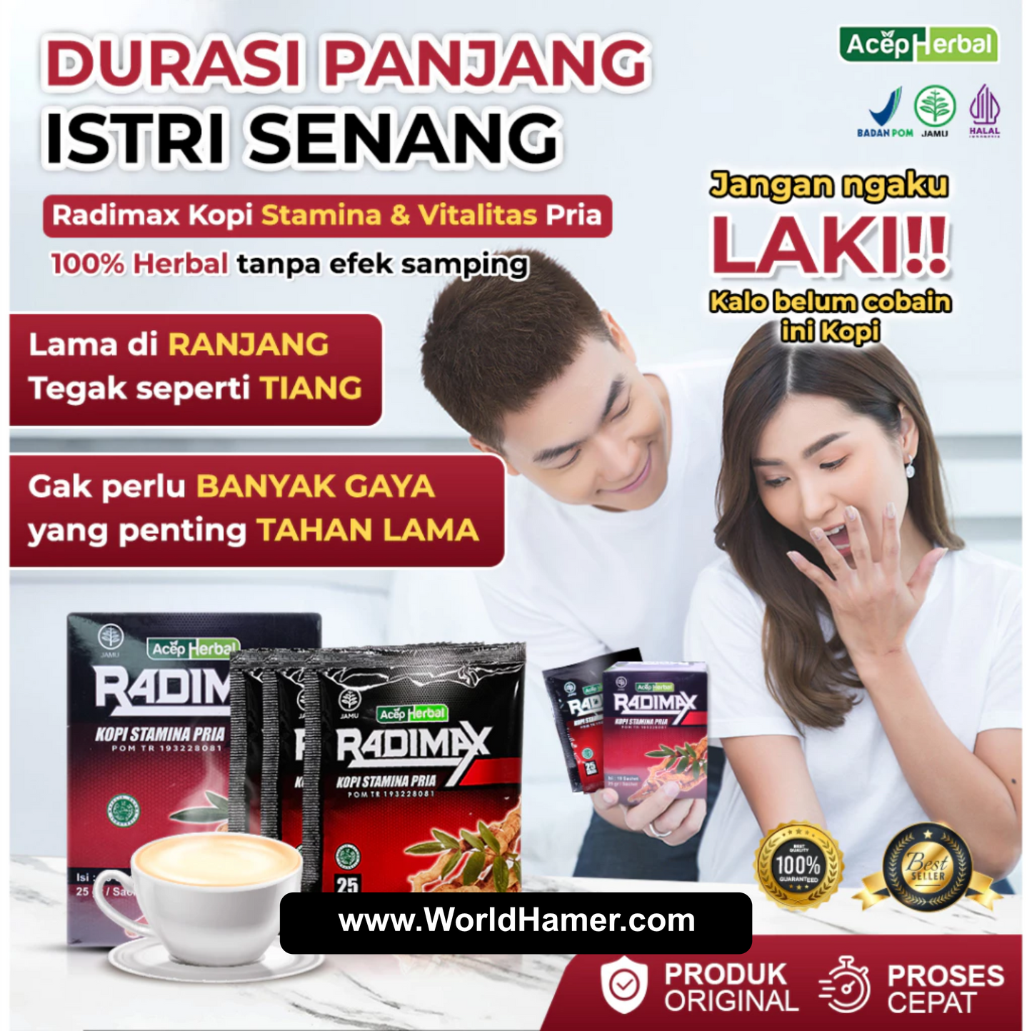 RADIMAX Herbal Stamina Coffee for Men