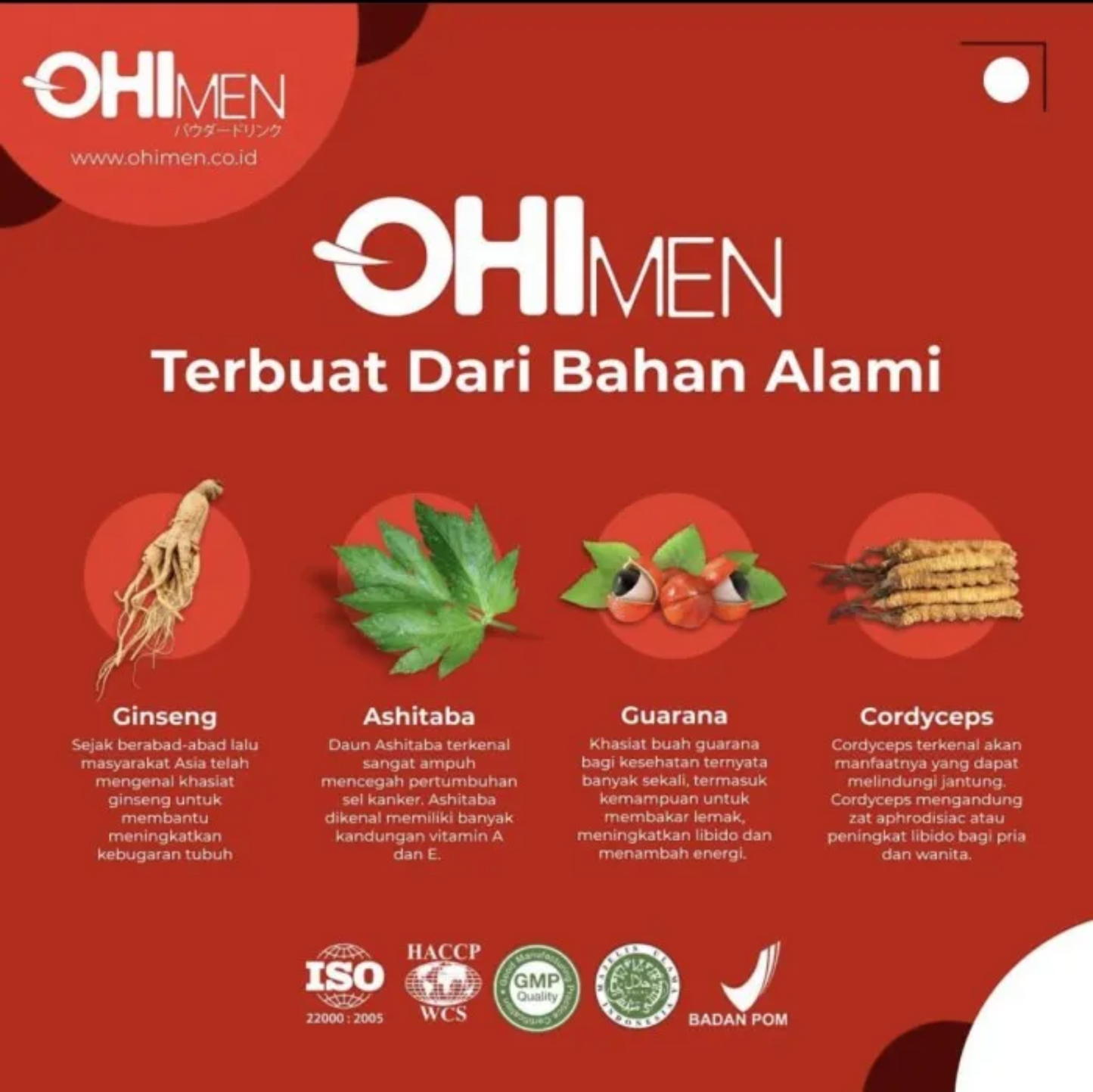 OHIMEN Powder Drink | Male Vitality & Energy Booster
