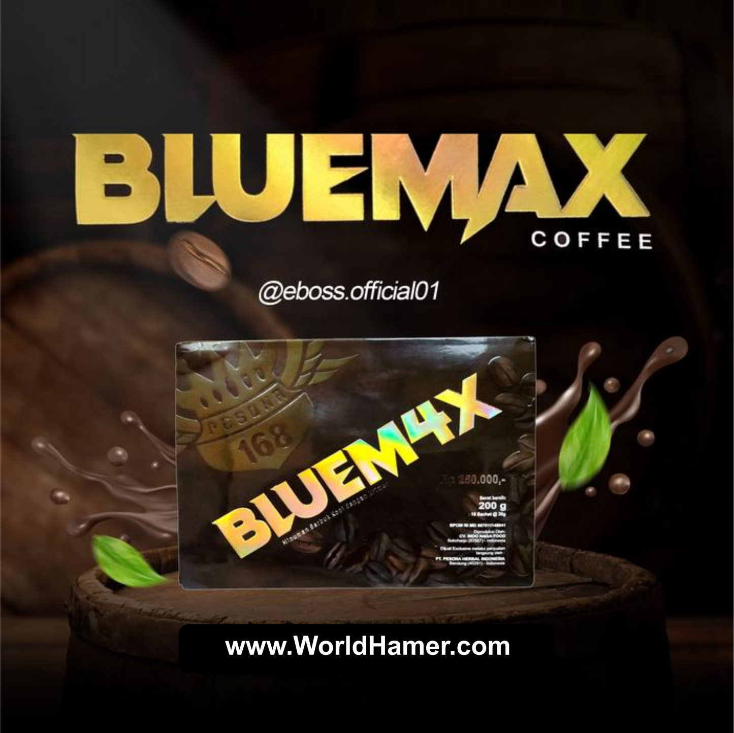 BLUE M4X Coffee | Herbal Energy Booster for Men