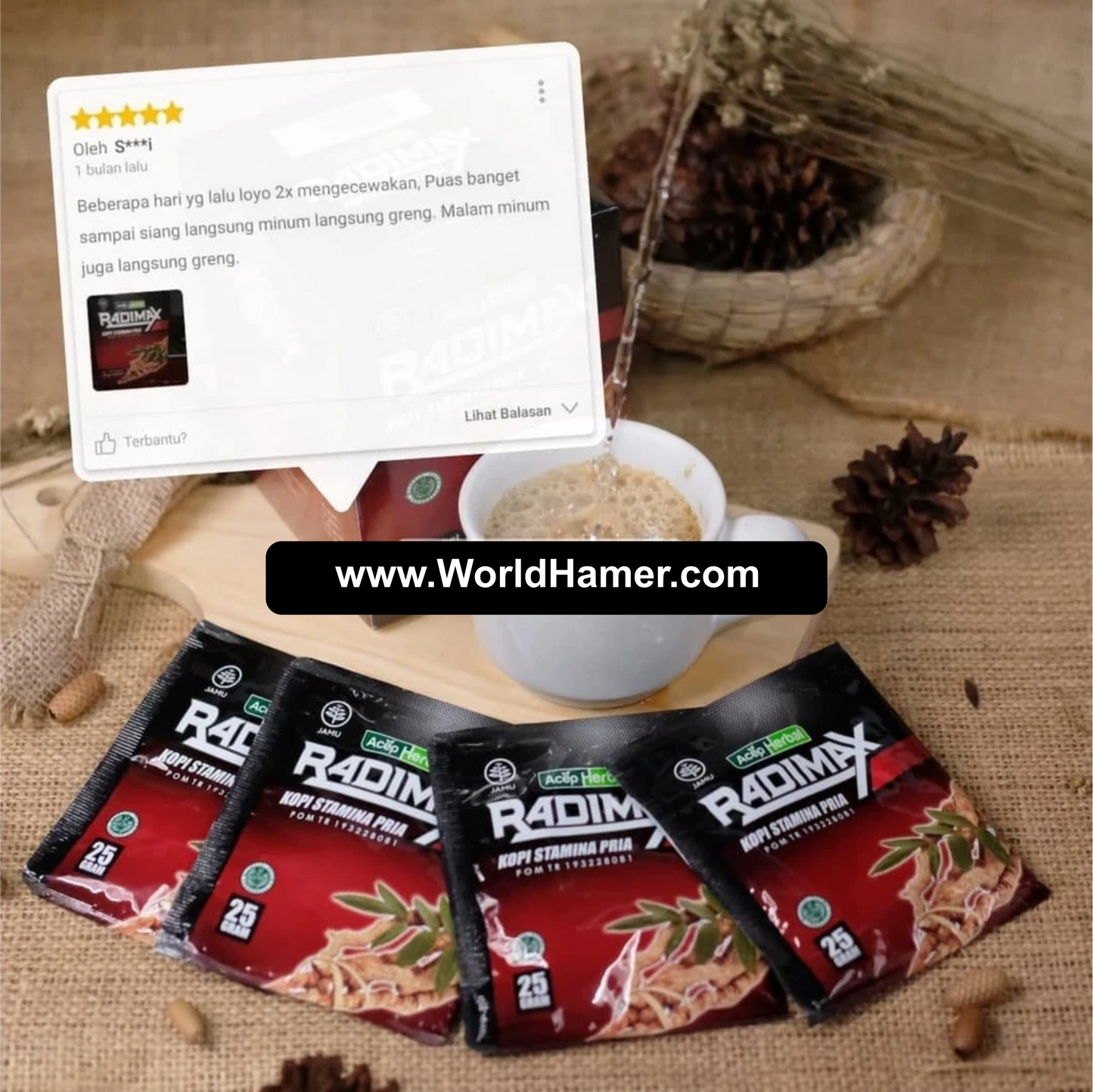 RADIMAX Herbal Stamina Coffee for Men
