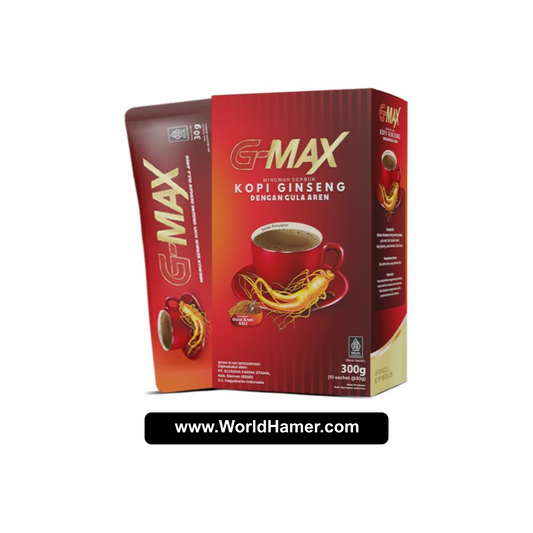 G-MAX Ginseng Coffee with Palm Sugar | Natural Energy Booster