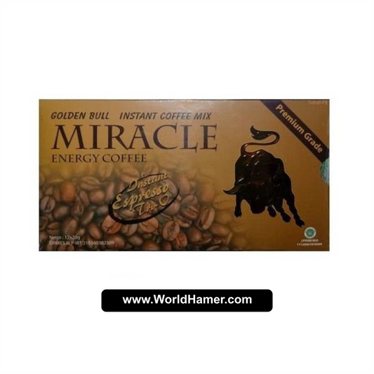 MIRACLE Energy Coffee | Golden Bull Herbal Vitality Booster for Men