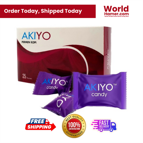 Akiyo Coffee Candy – 25 Herbal Energy Candies for Men’s Stamina & Vitality