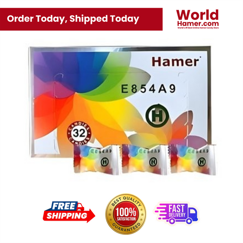 Hamer Ginseng Candy Rainbow – 32 Natural Energy Candies with Cordyceps & Ginseng Extract
