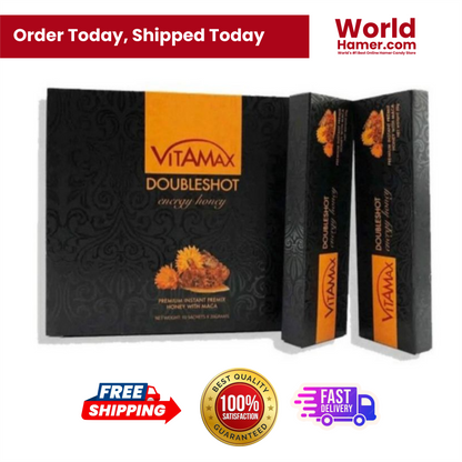Vitamax Herbal Energy Honey for Men – 10 Sachets – Boost Libido, Stamina & Focus Naturally