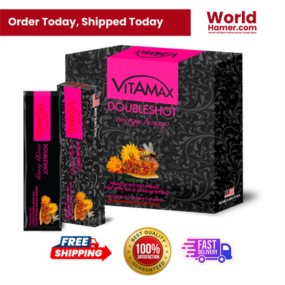 Vitamax Herbal Energy Honey for Men – 10 Sachets – Boost Libido, Stamina & Focus Naturally